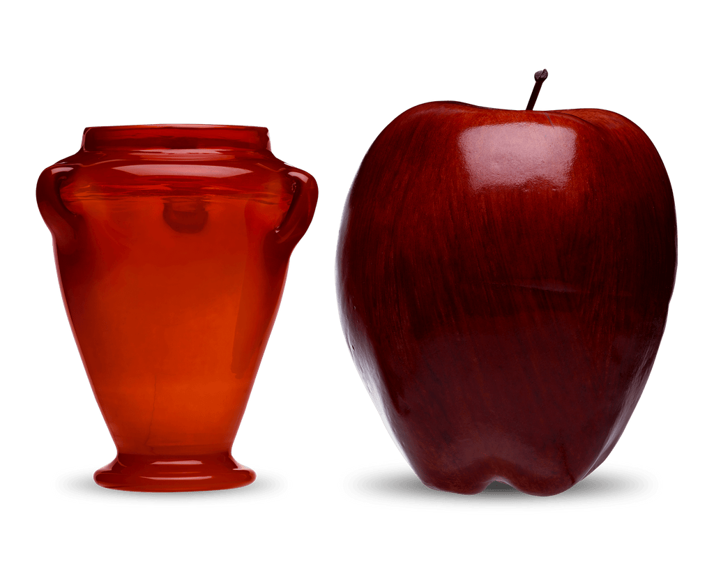 Tiffany Studios Red Favrile Vase