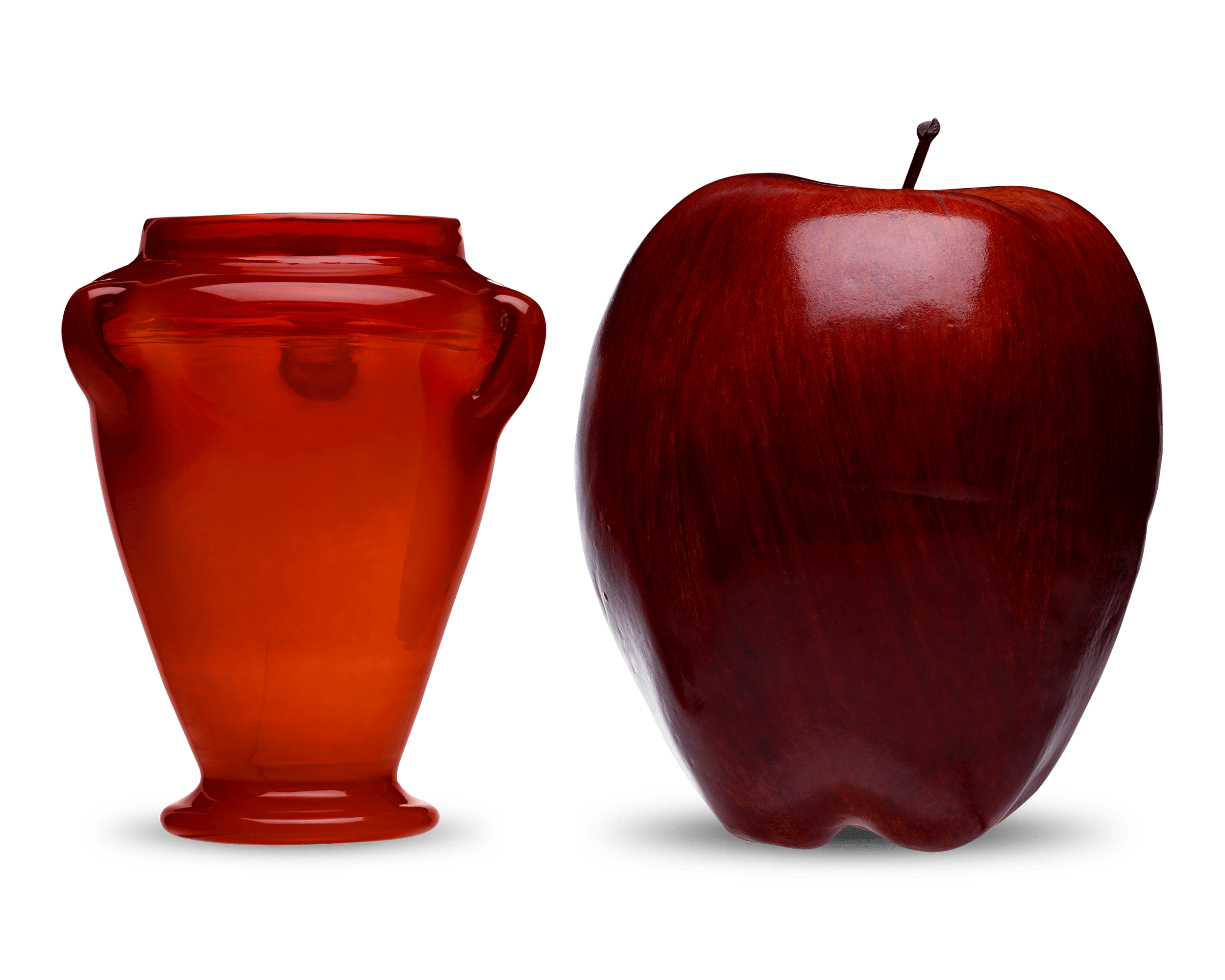 Tiffany Studios Red Favrile Vase
