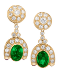 Emerald Drop Earrings, 6.00 Carats