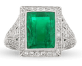 Colombian Emerald Art Deco Ring, 4.00 Carats
