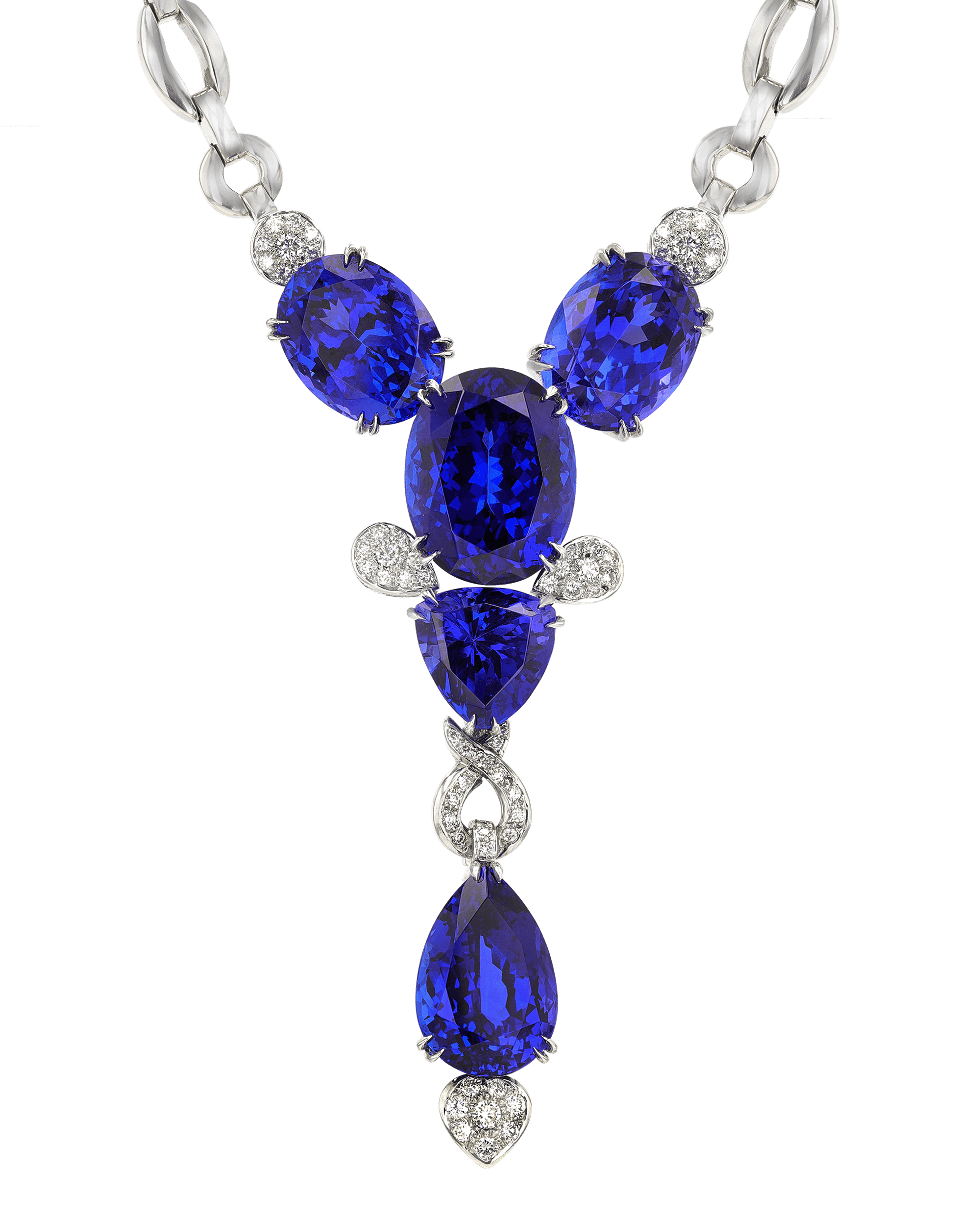 Tanzanite Necklace, 65.67 Carats