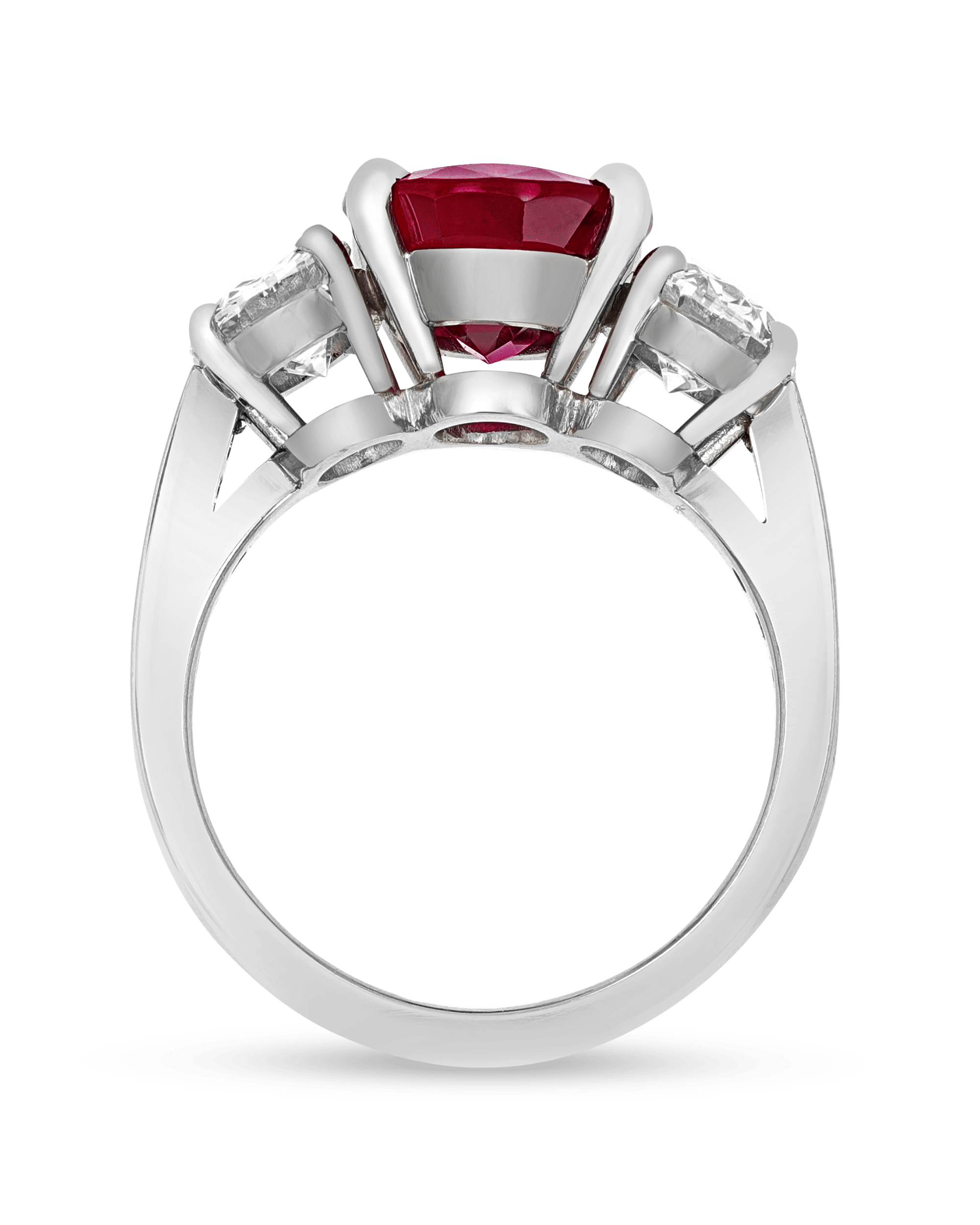 Mozambique Ruby and Diamond Ring, 5.03 Carats