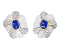 David Webb Sapphire Earrings, 10.51 Carats