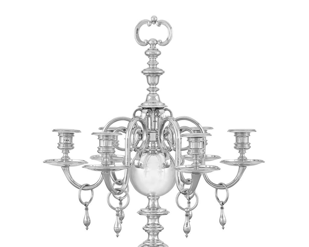 Pair of Silver Candelabra by Thomas Bradbury