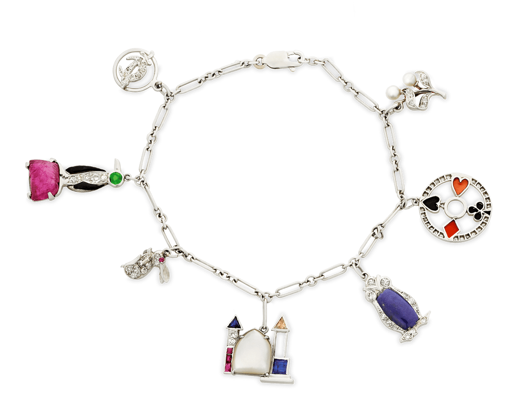 Art Deco Charm Bracelet