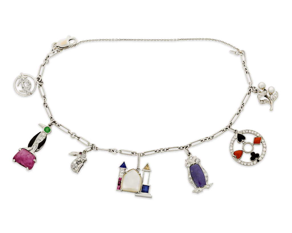Art Deco Charm Bracelet