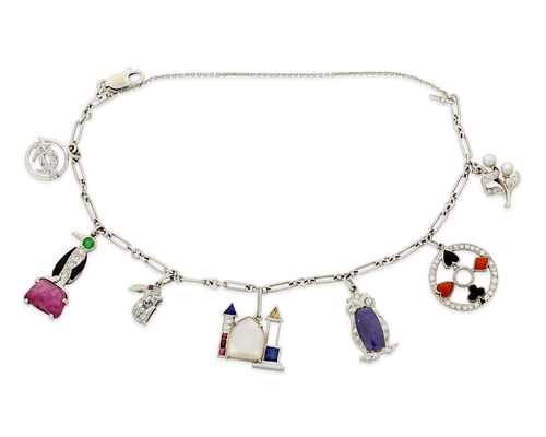 Art Deco Charm Bracelet
