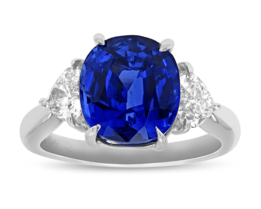 Oval Sapphire Ring, 6.77 Carats