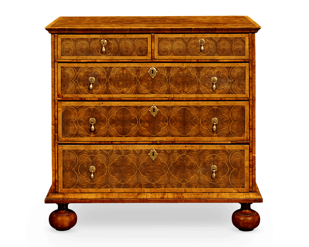 William and Mary Oysterwood Chest