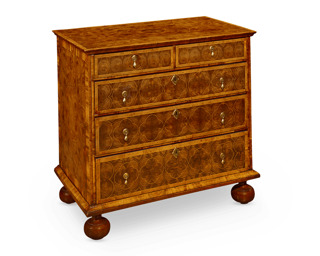 William and Mary Oysterwood Chest