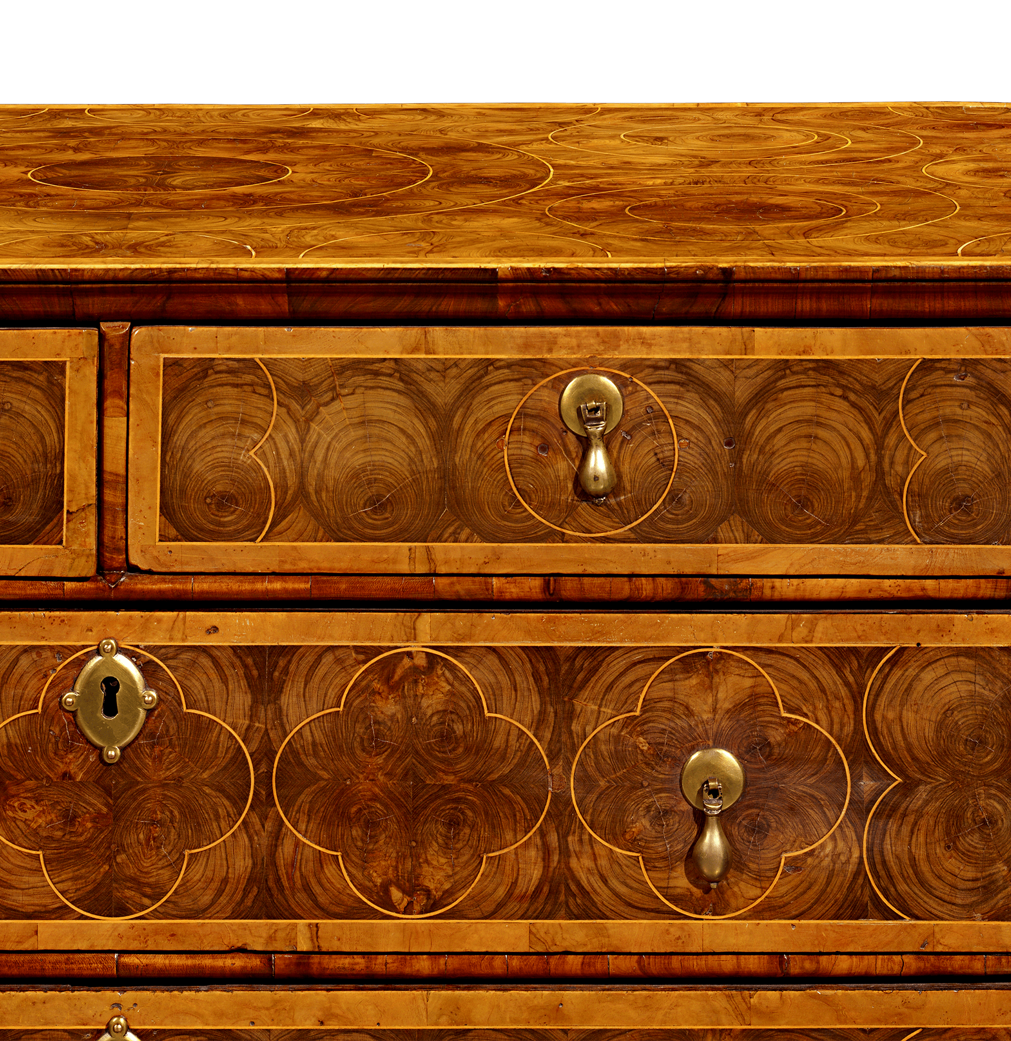 William and Mary Oysterwood Chest