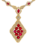 David Webb Ruby Pendant Necklace, 31.50 Carats