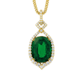 Tsavorite Garnet Pendant, 39.20 Carats