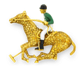 Polo Pony Diamond Brooch