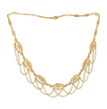 Art Nouveau Gold and Pearl Necklace