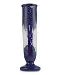 Le Verre Francais Palmiers Bleus Vase