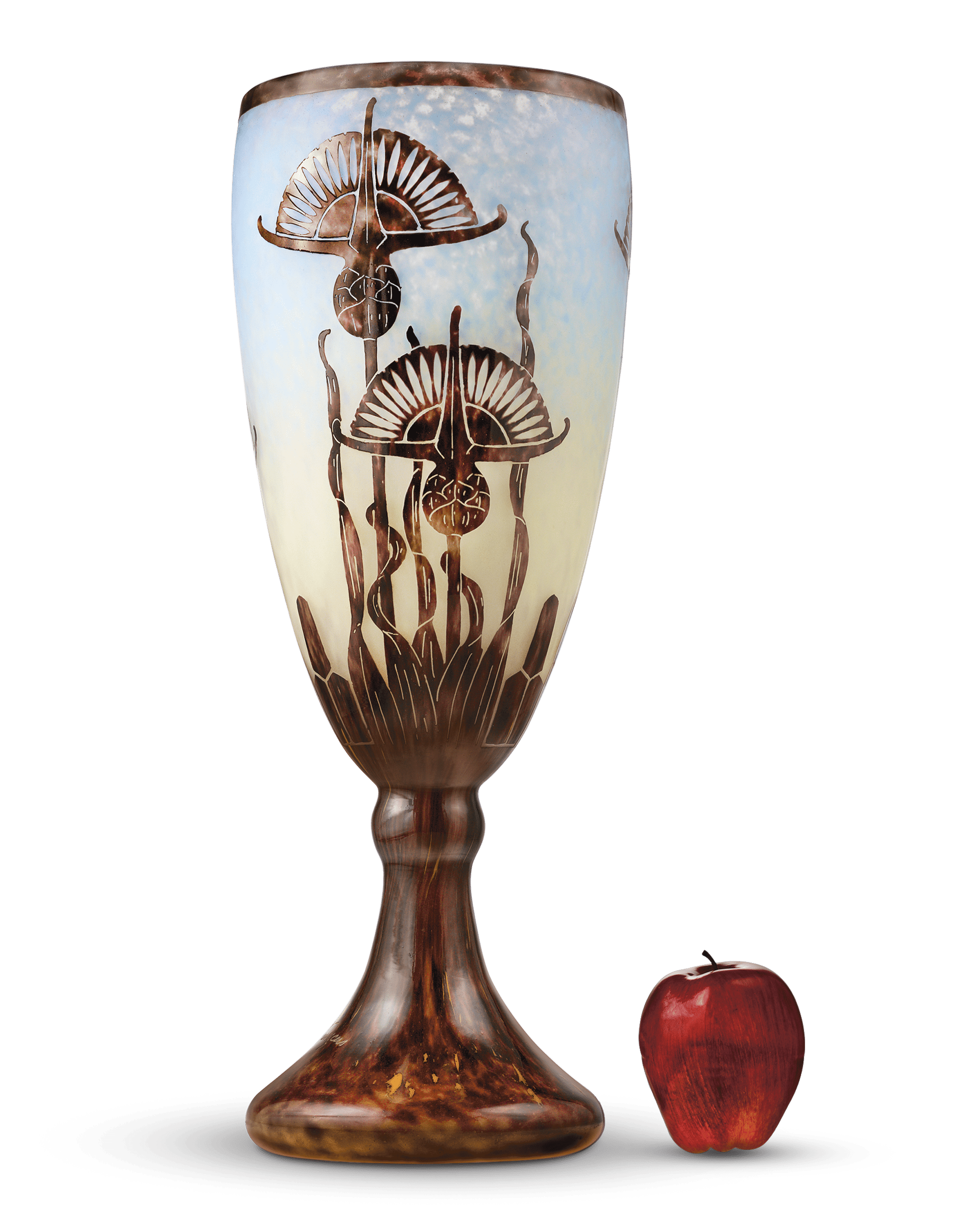 Le Verre Français Chardons Tall Vase