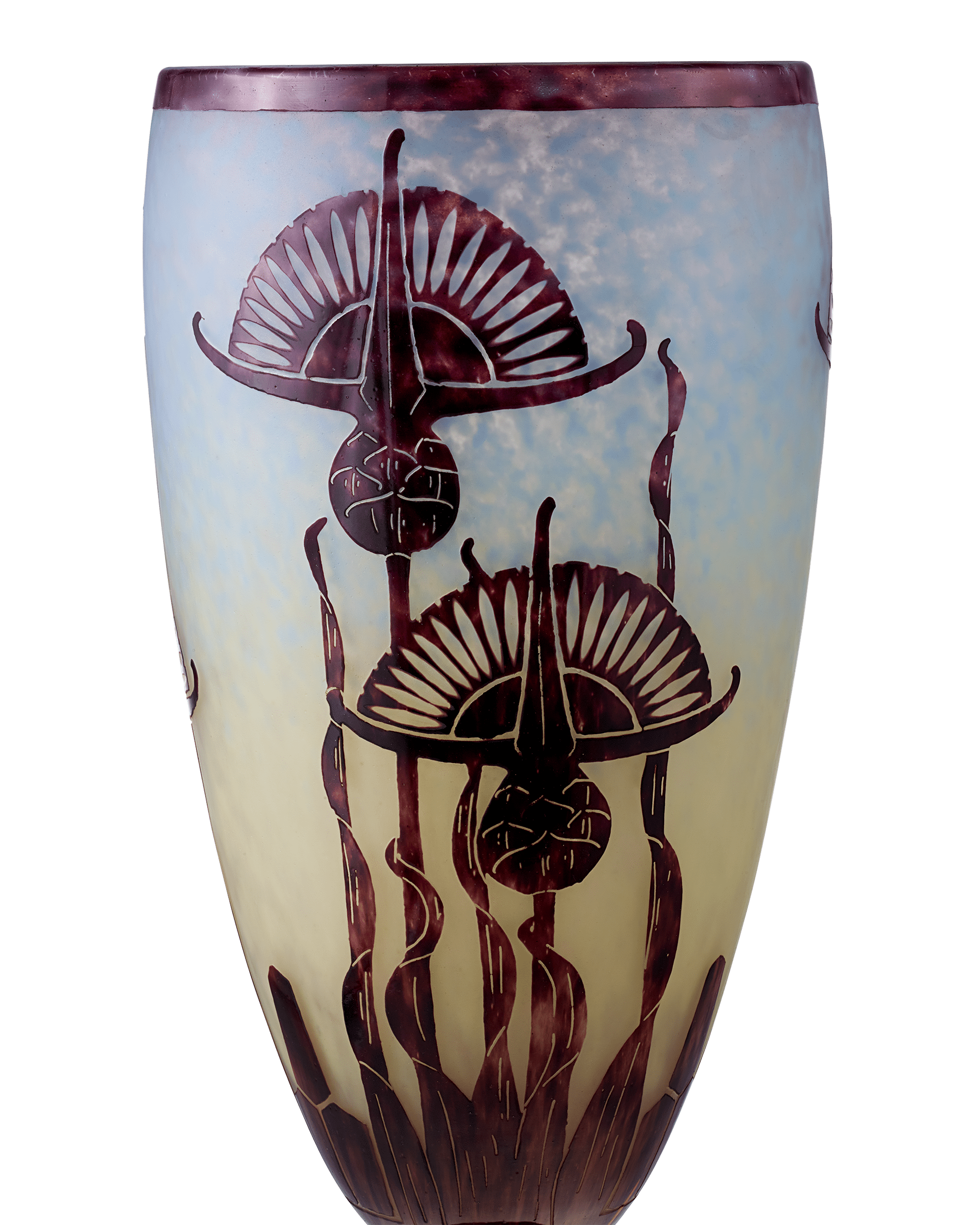 Le Verre Français Chardons Tall Vase