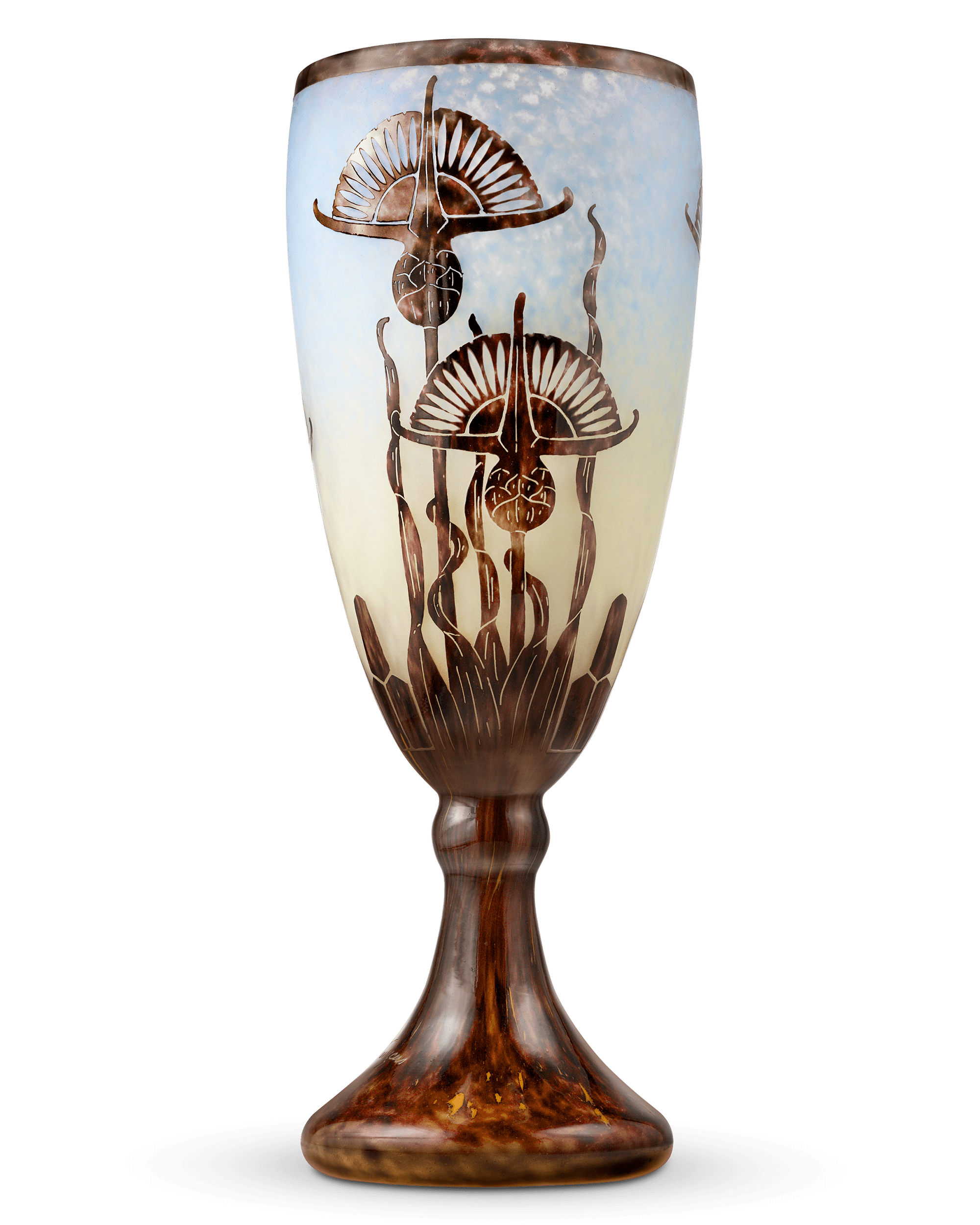 Le Verre Français Chardons Tall Vase