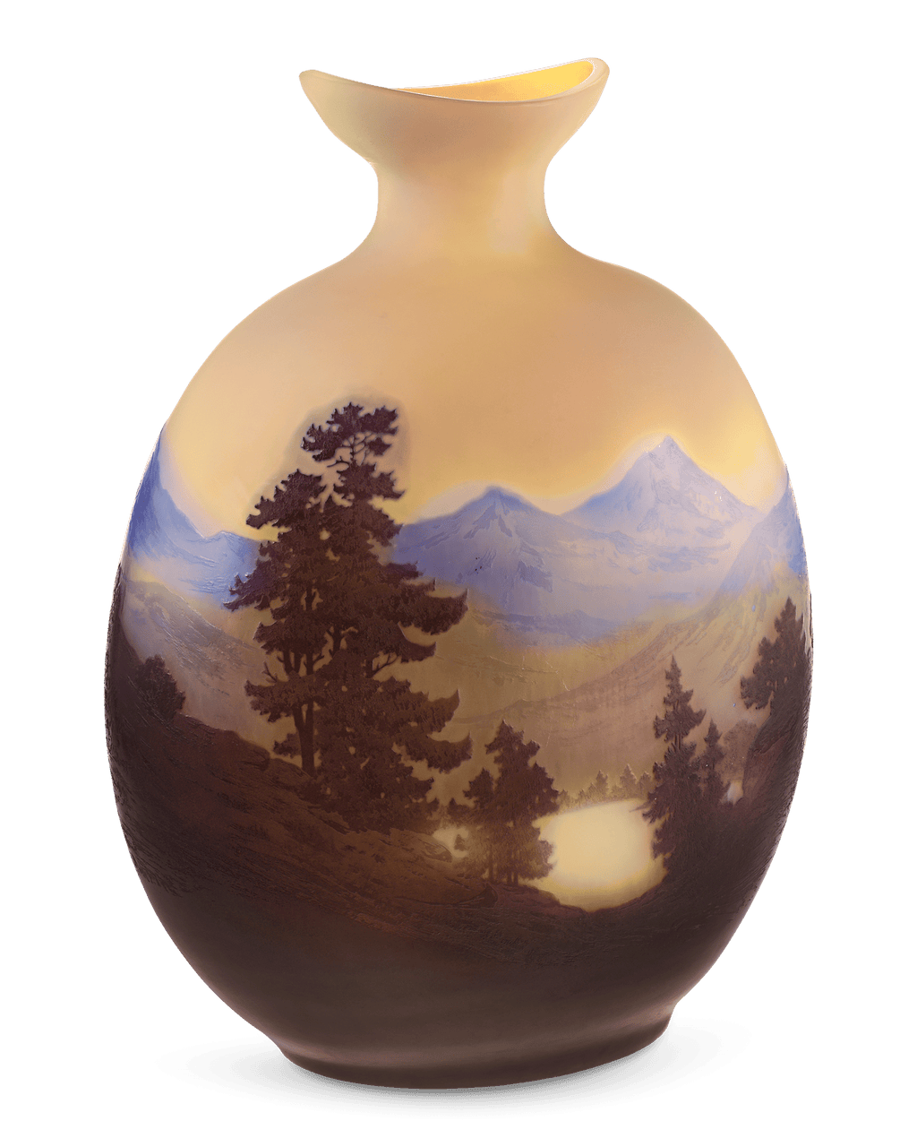Émile Gallé Alpine Glass Vase