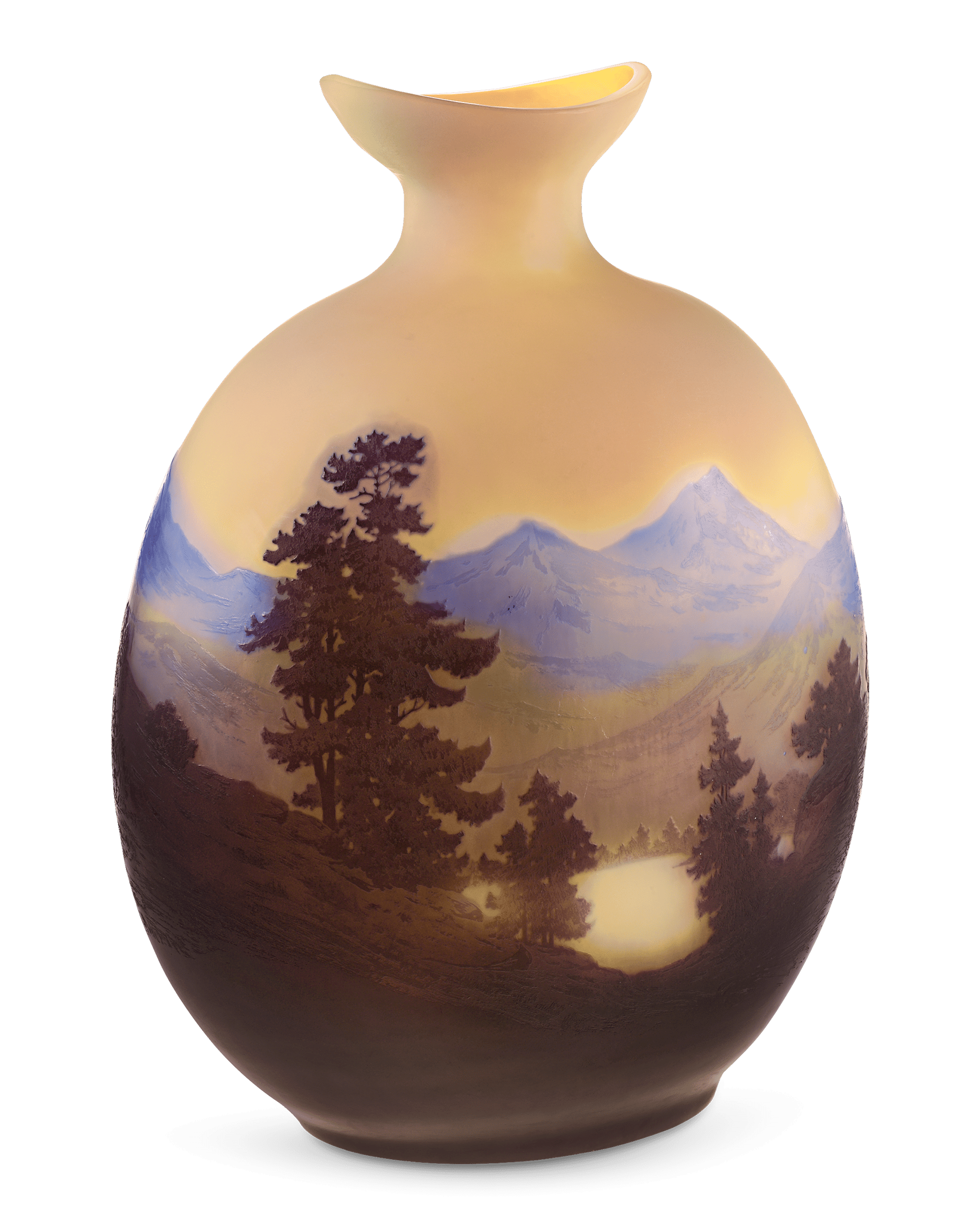 Émile Gallé Alpine Glass Vase