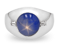 Men's Cabochon Star Sapphire Ring