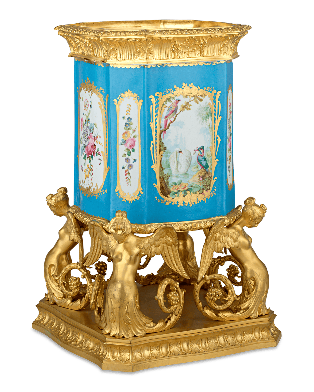 Louis XV Style Bleu Céleste Vase
