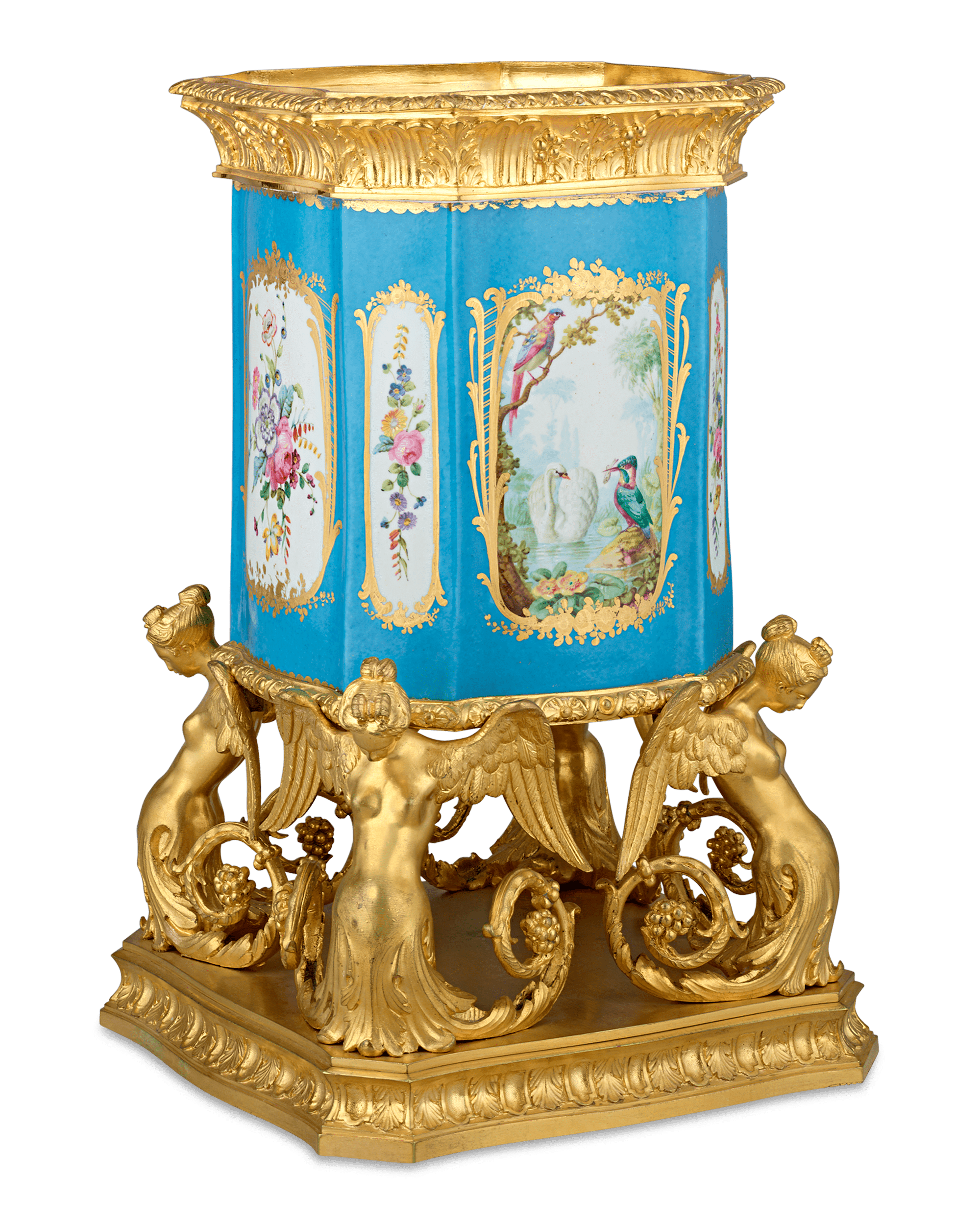 Louis XV Style Bleu Céleste Vase