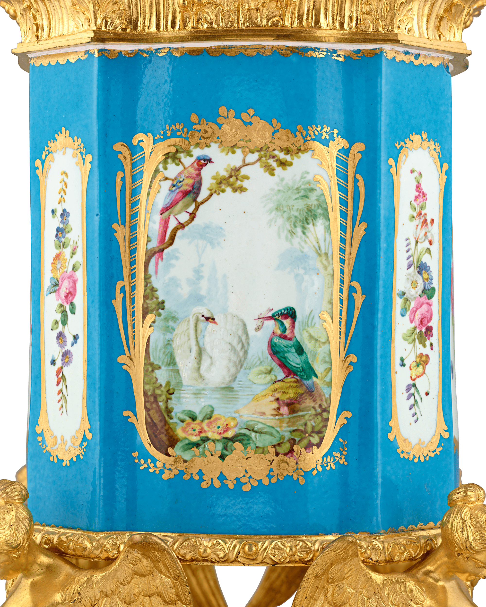 Louis XV Style Bleu Céleste Vase