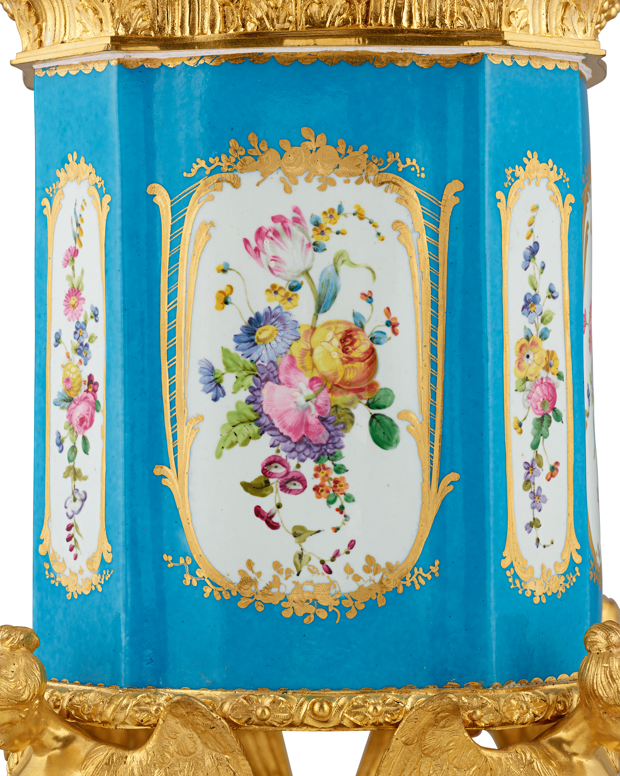 Louis XV Style Bleu Céleste Vase