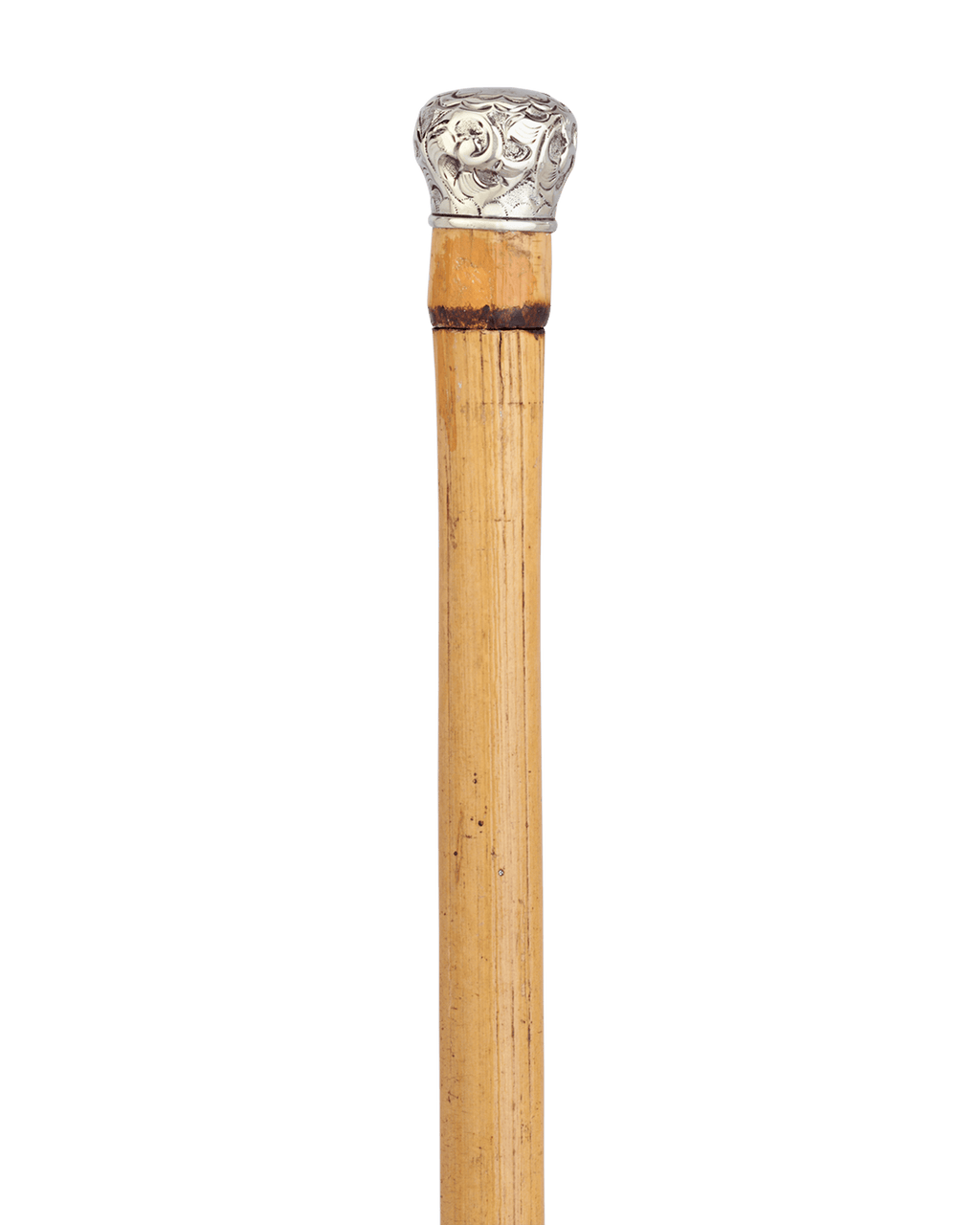 Silver Handle Horse Measuring Cane