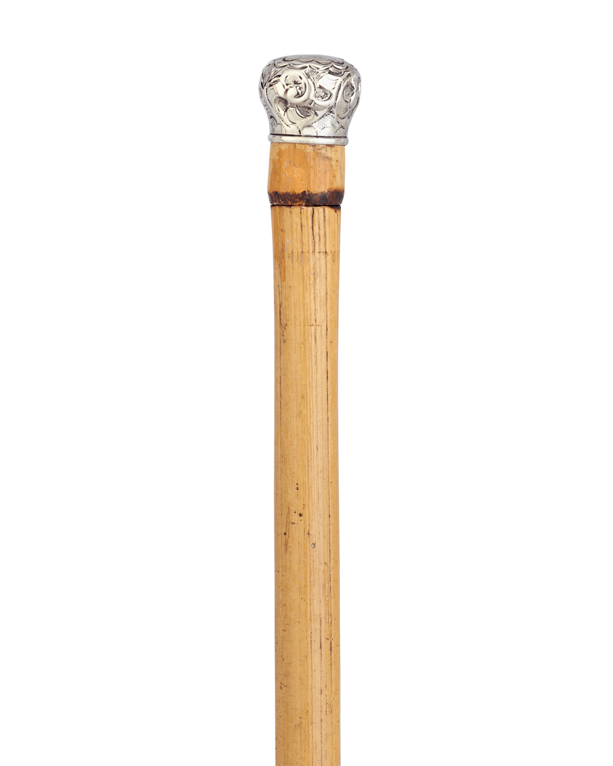 Silver Handle Horse Measuring Cane