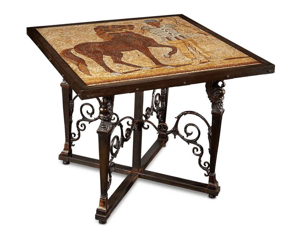 Roman Empire Charioteer Mosaic Table