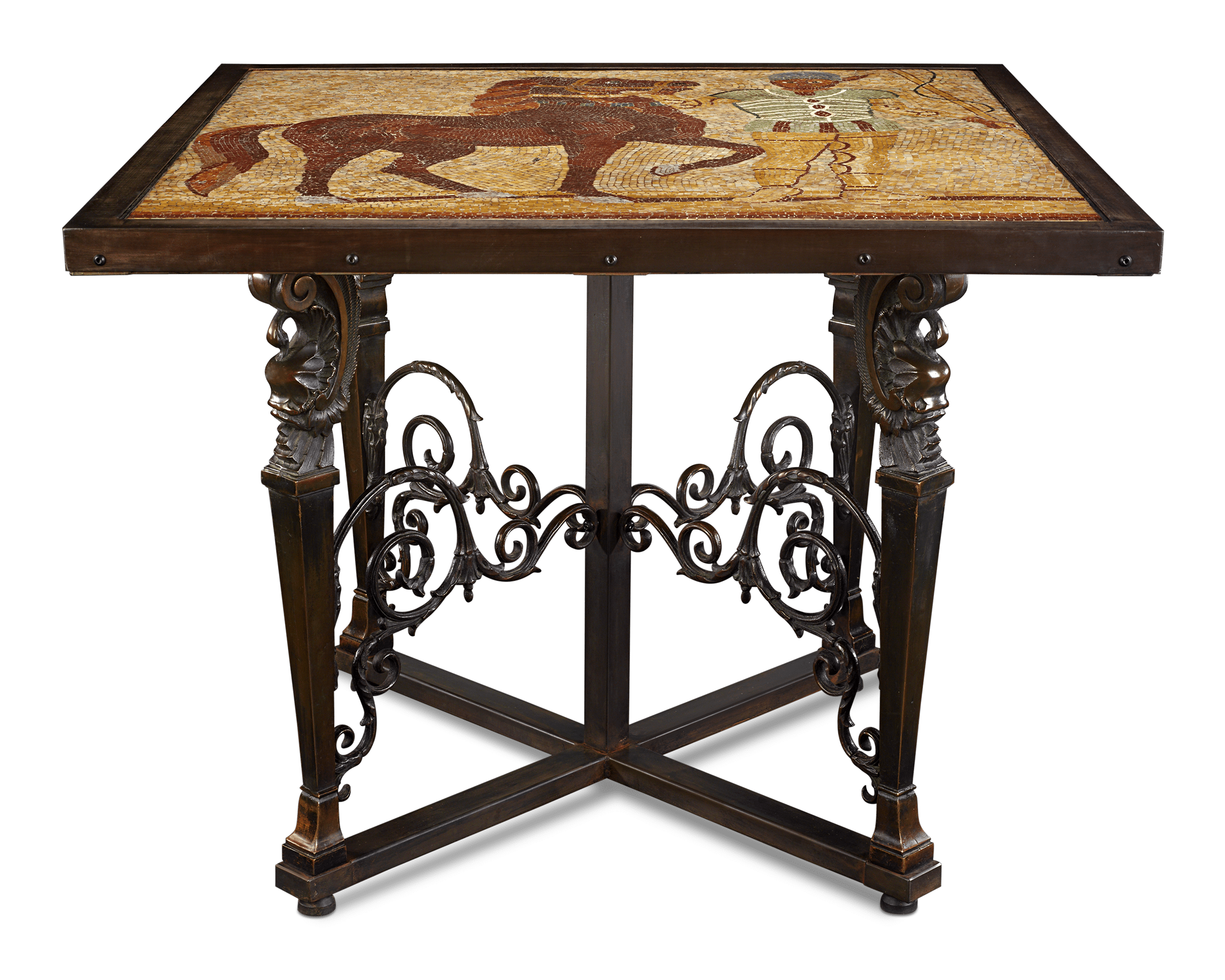 Roman Empire Charioteer Mosaic Table
