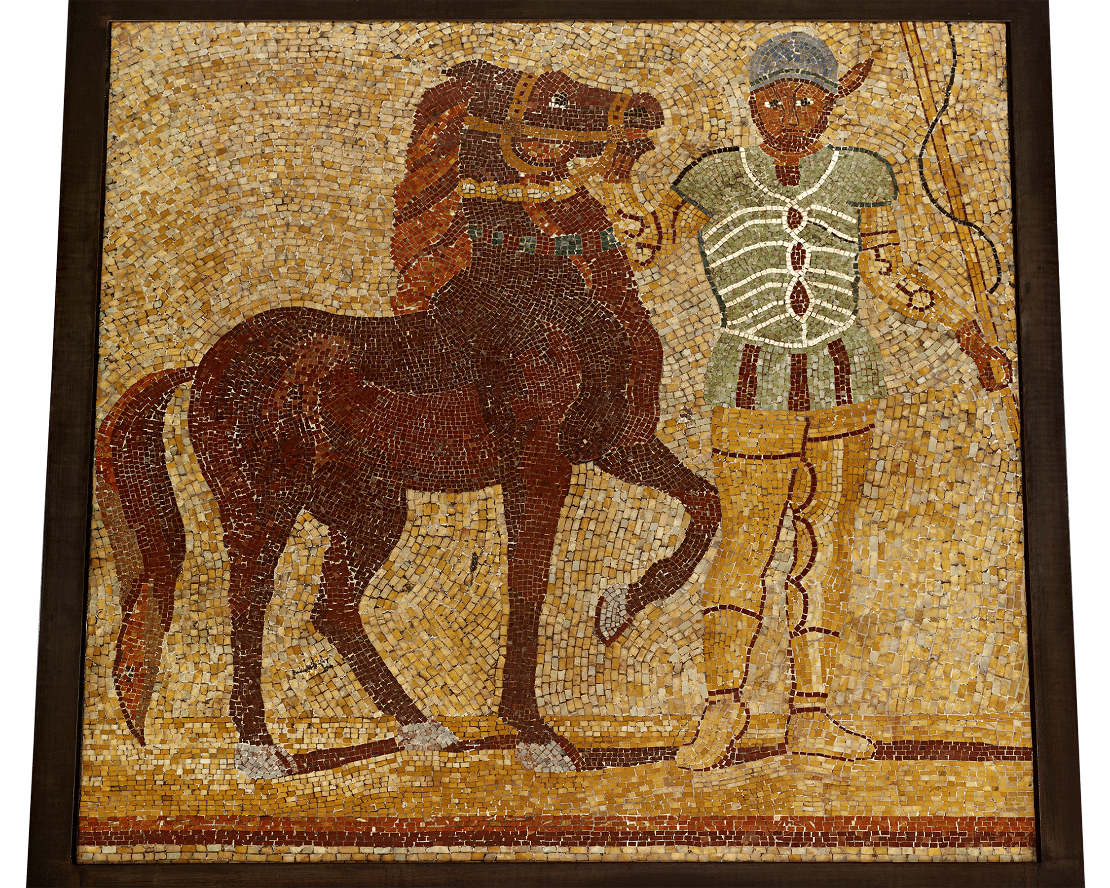 Roman Empire Charioteer Mosaic Table
