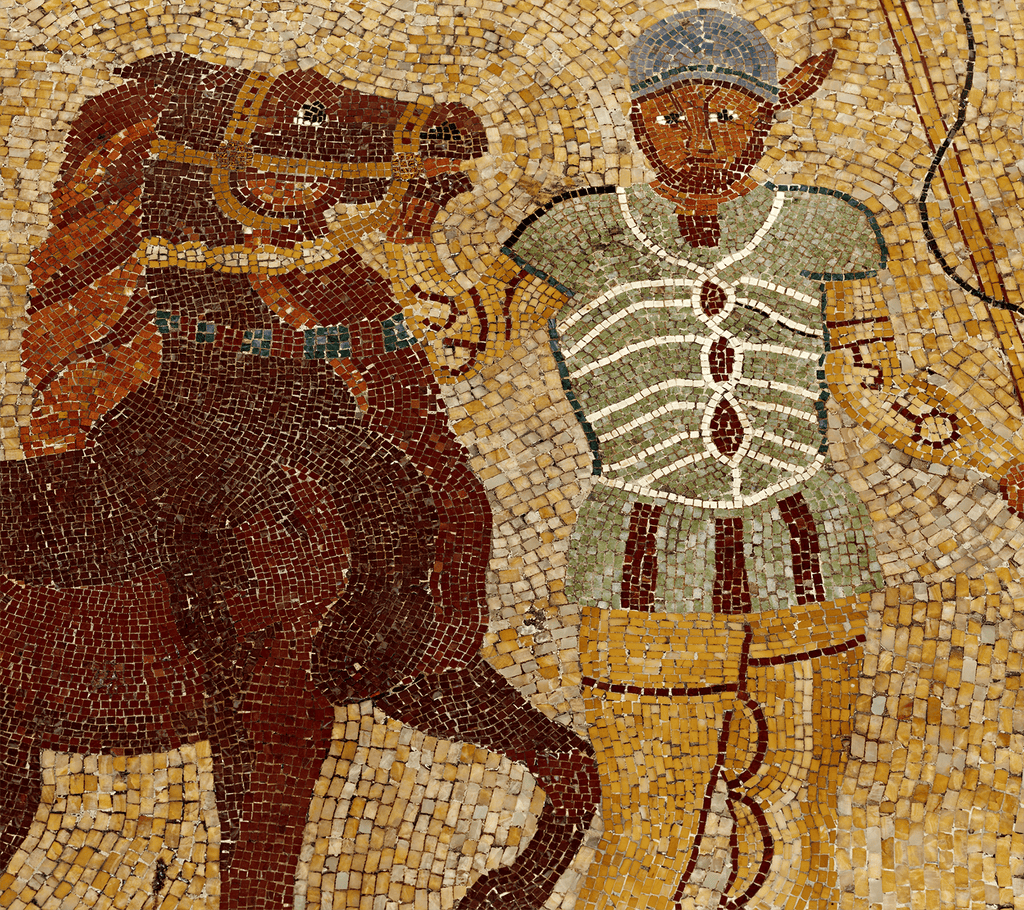 Roman Empire Charioteer Mosaic Table