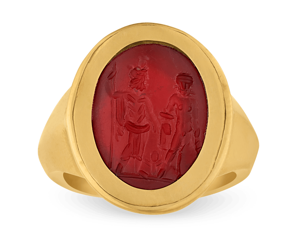 Roman Intaglio Carnelian Ring