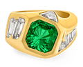 Asymmetrical Emerald Ring, 2.45 Carats