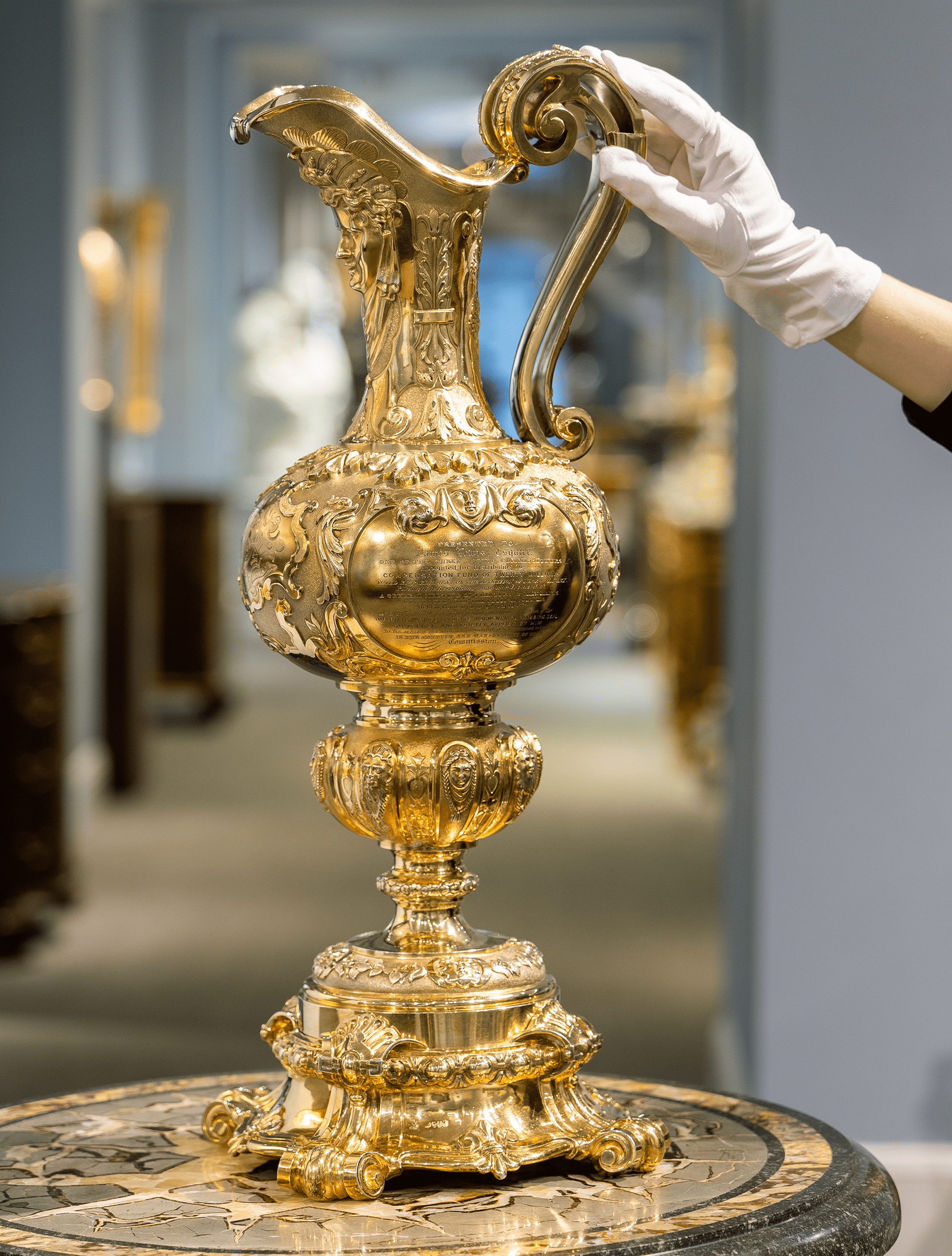 Silver-Gilt Presentation Ewer by R. & S. Garrard