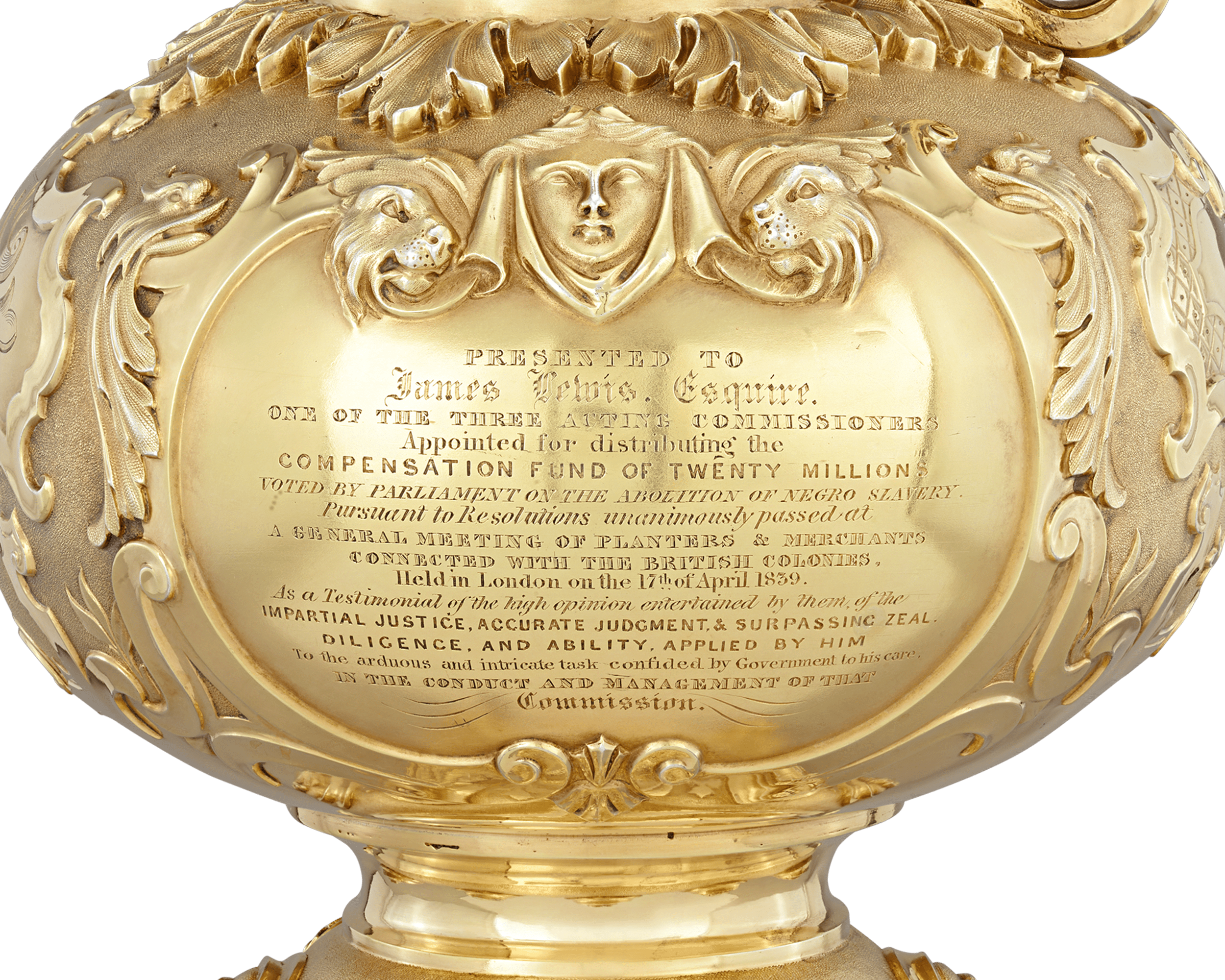 Silver-Gilt Presentation Ewer by R. & S. Garrard