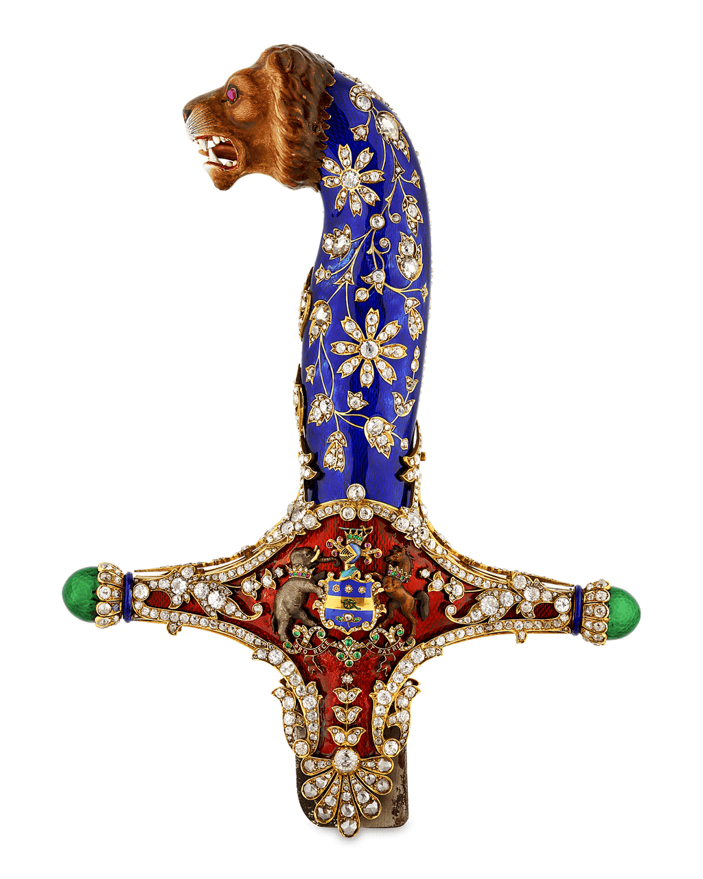 Diamond and Enamel Sword Hilt of the Maharajah
