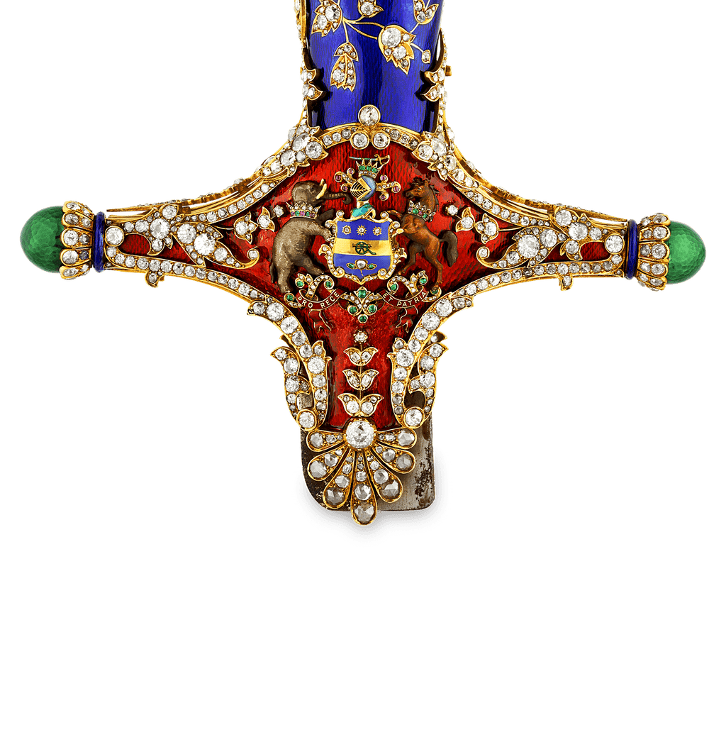 Diamond and Enamel Sword Hilt of the Maharajah