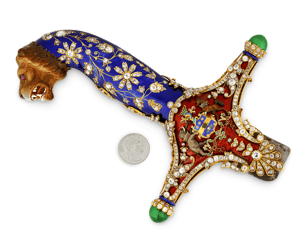 Diamond and Enamel Sword Hilt of the Maharajah