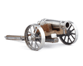 Silverplate Cannon with Wheels