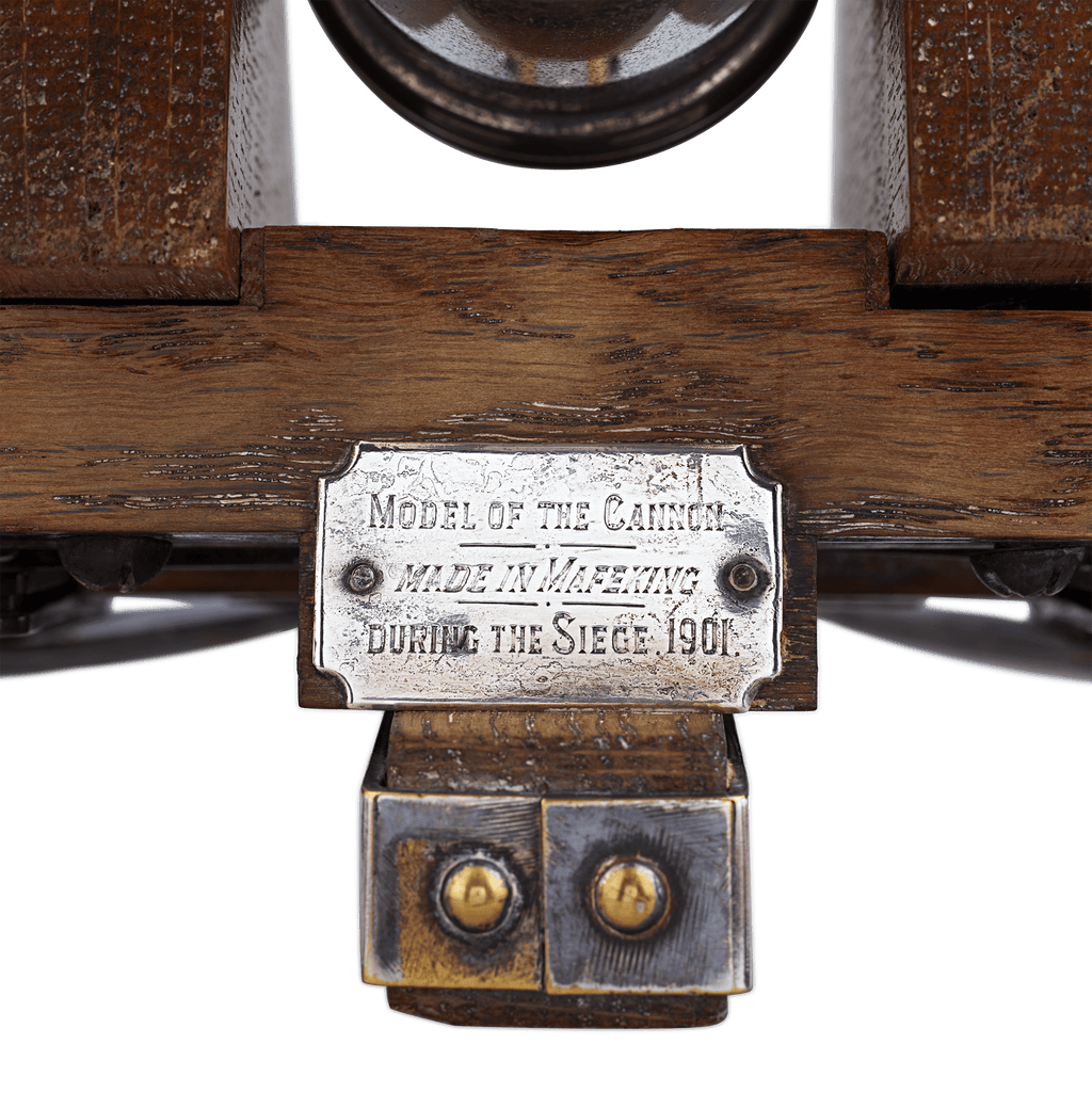 Silverplate Cannon with Wheels