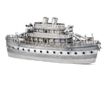 Chinese Export Silver Ship Centerpiece