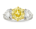 Fancy Intense Yellow Diamond Ring, 2.59 Carats
