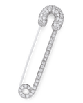 Diamond Safety Pin Brooch, 2.08 Carats