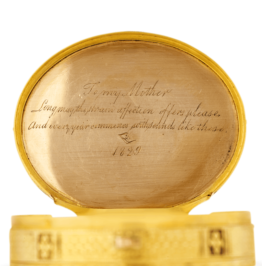Swiss Enamel and Gold Musical Snuff Box