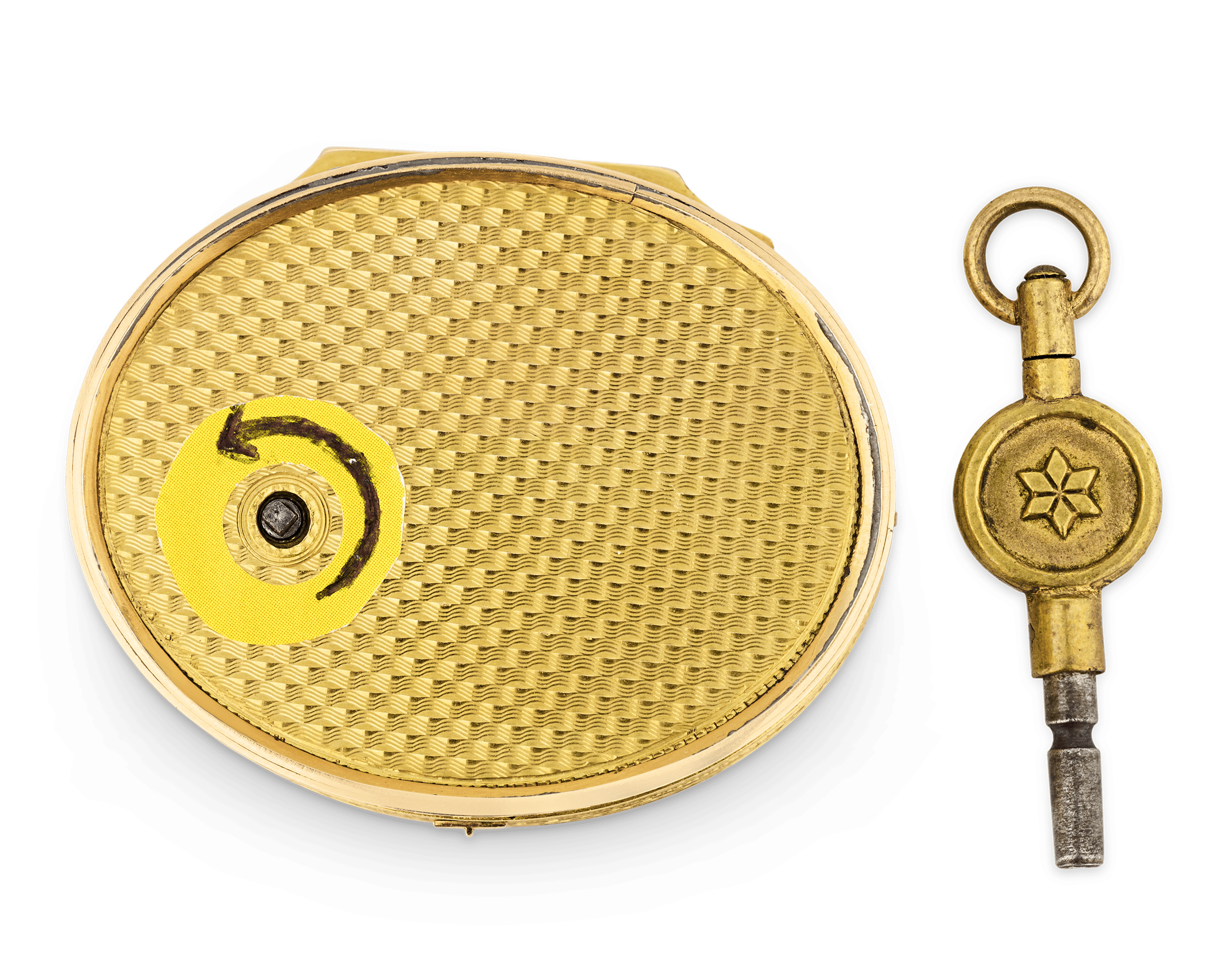 Swiss Enamel and Gold Musical Snuff Box